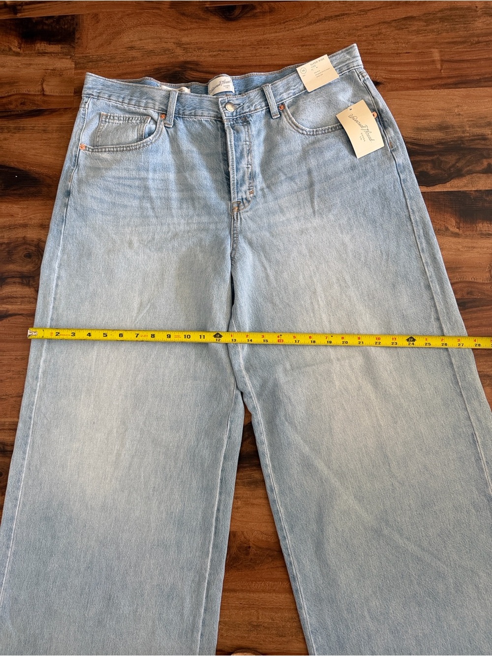 Mid-Rise Super Wide Leg Jeans Size 16R - Picture 3 of 7